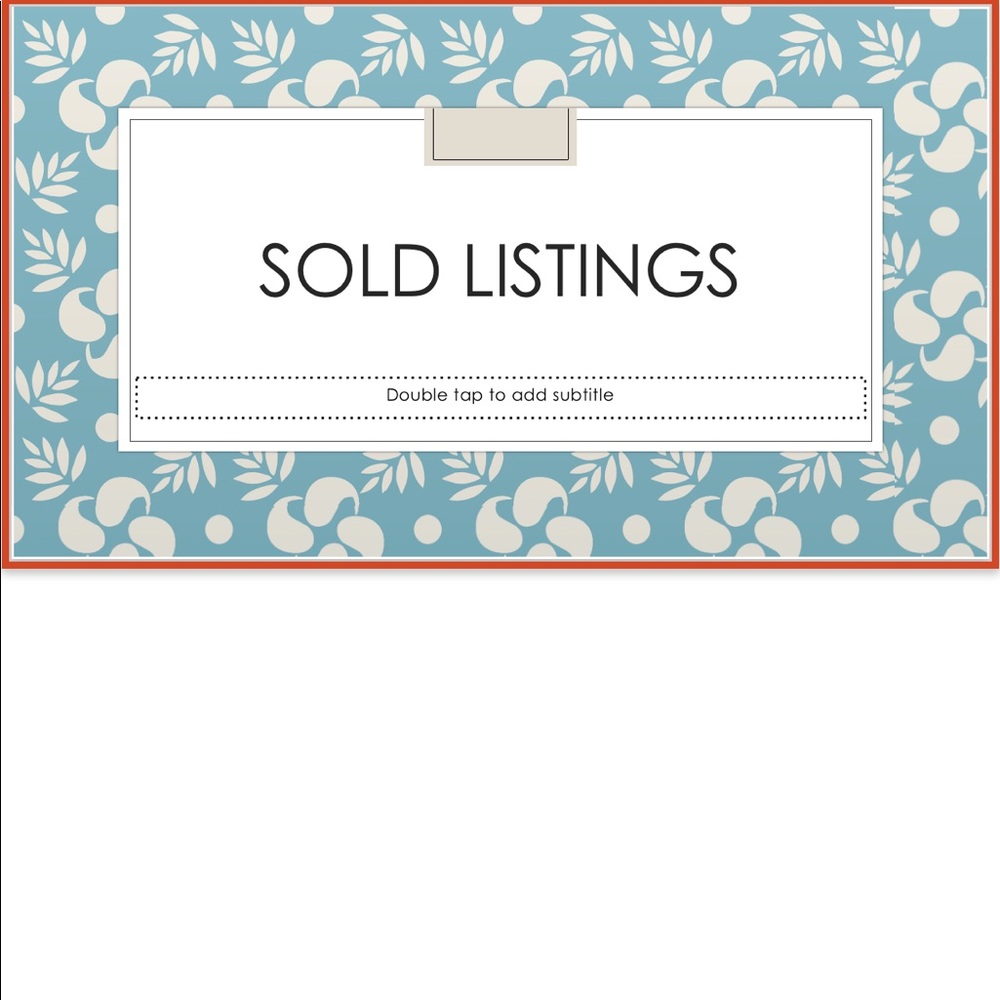 Only Sold Listings beyond here